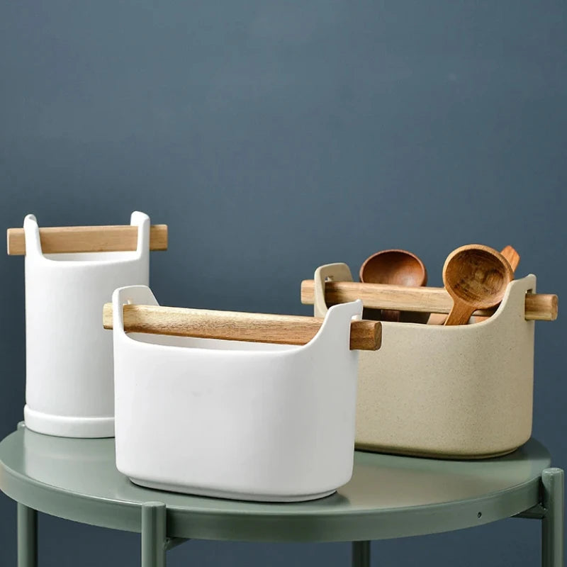 Luxury Ceramic Cutlery & Utensil Holder