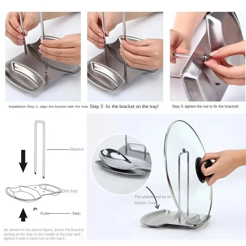 Lid & Spoon Organizer Rack