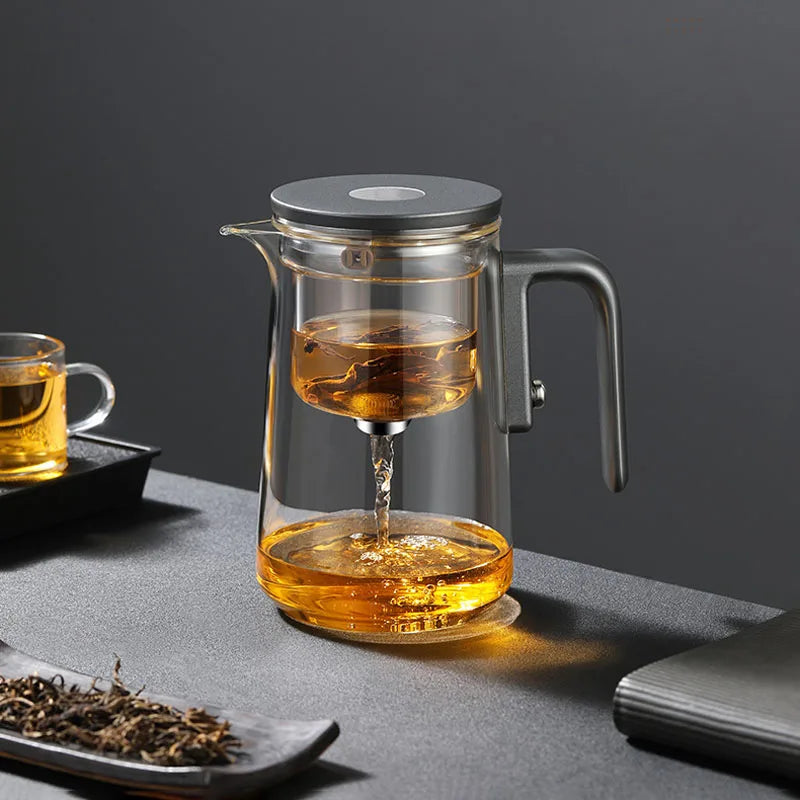 Magnetic Glass Tea Pot – One Click Infuser