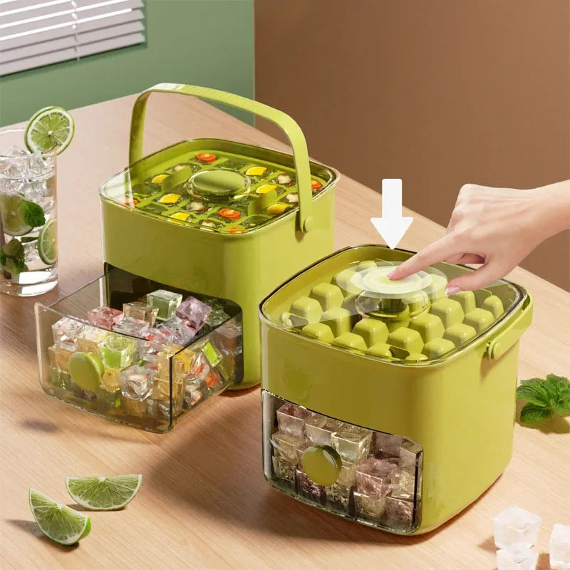48-Grid Ice Cube Maker – One-Press Easy Release