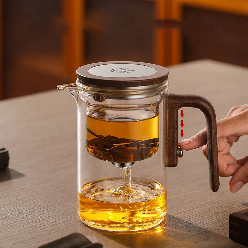 Magnetic Glass Tea Pot – One Click Infuser
