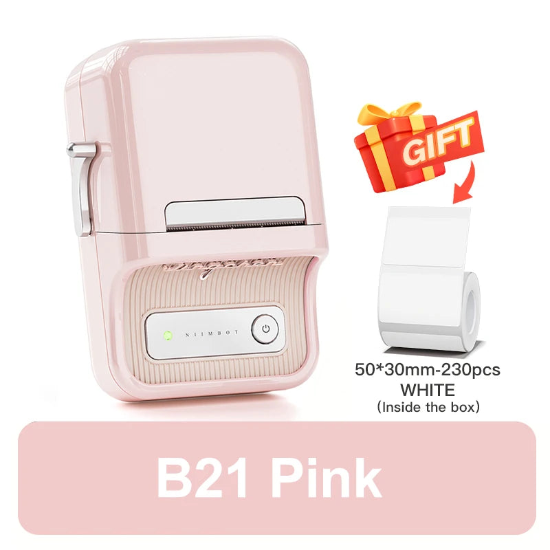 NiiMbot B21 Portable Label Printer – Bluetooth Sticker Machine