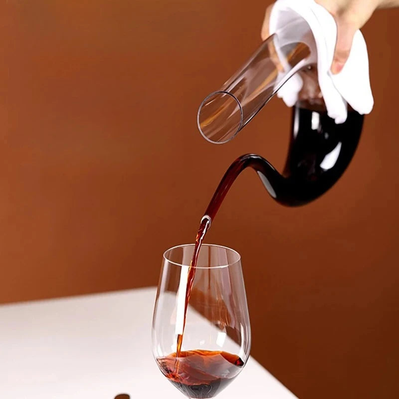 Elegant Hand-Blown Wine Decanter with Aerator – 1500ML Crystal Glass