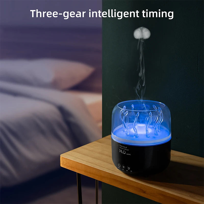 Relaxing Jellyfish Aroma Diffuser – Color-Changing LED