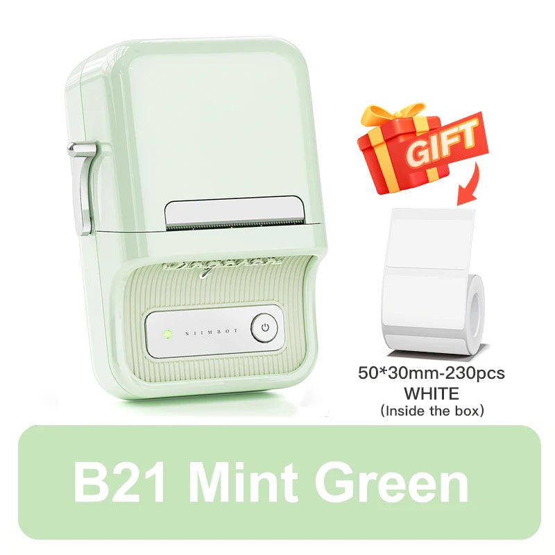 NiiMbot B21 Portable Label Printer – Bluetooth Sticker Machine