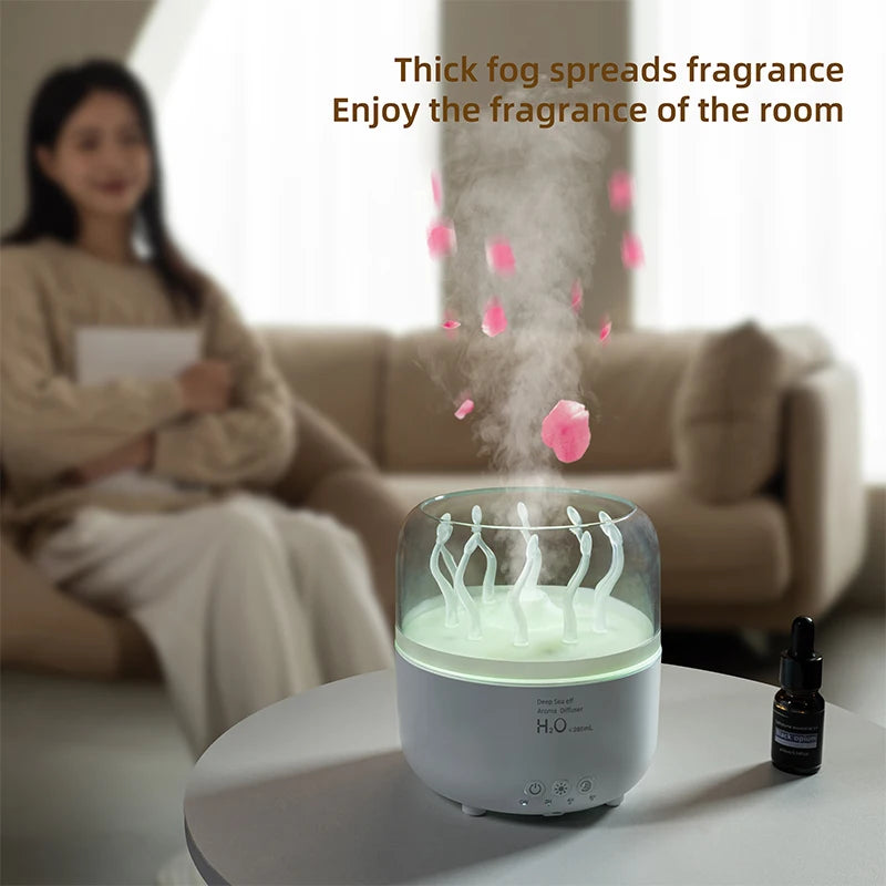 Relaxing Jellyfish Aroma Diffuser – Color-Changing LED