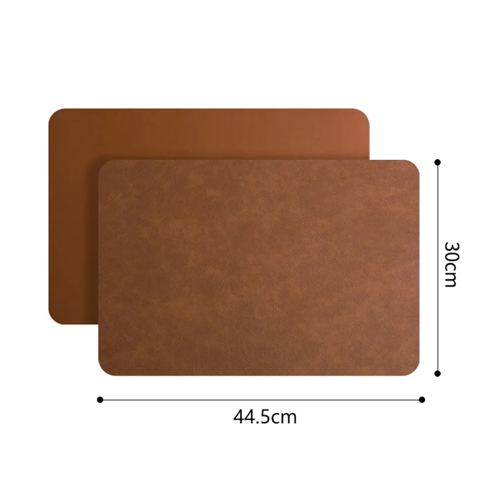 Faux Leather Dining Placemats – Waterproof & Heat-Resistant