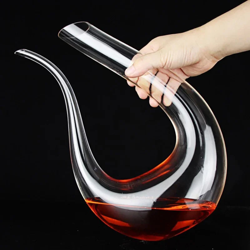 Elegant Hand-Blown Wine Decanter with Aerator – 1500ML Crystal Glass
