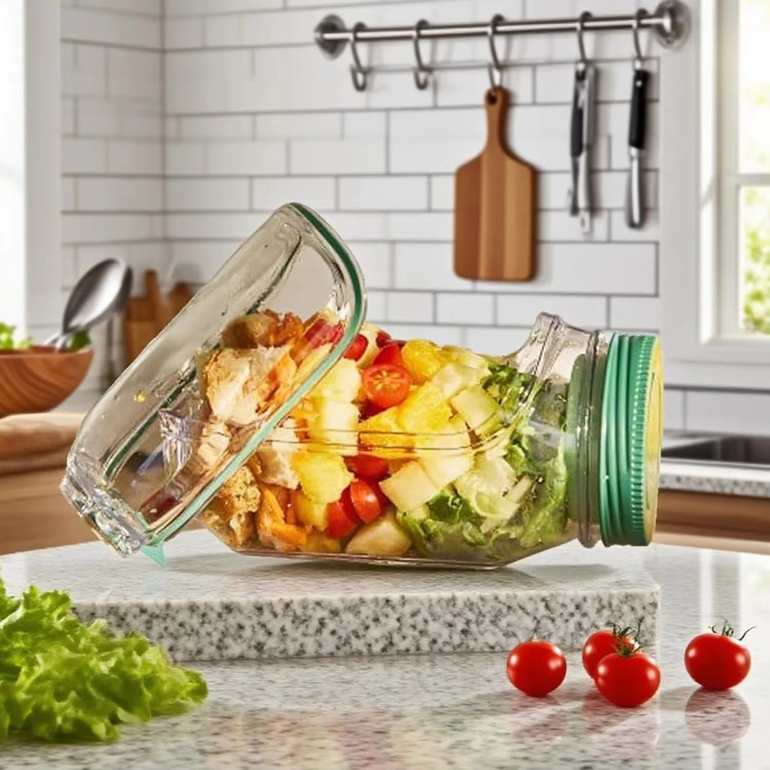 Portable Salad Jar – Leakproof Meal Prep Container