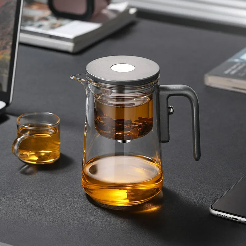 Magnetic Glass Tea Pot – One Click Infuser