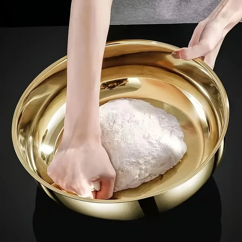 Premium Large Stainless Steel Mixing Bowl – Deep, Durable & Easy to Clean