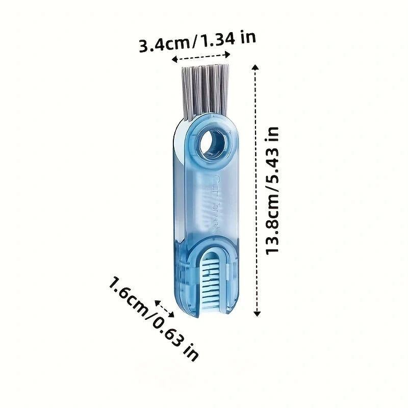 3-in-1 Water Bottle Cleaning Brush – Lid & Gap Scrubber